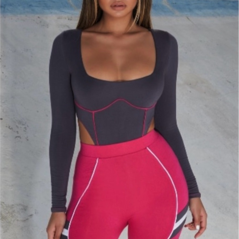 Oh Polly Stay In Line Bodysuit